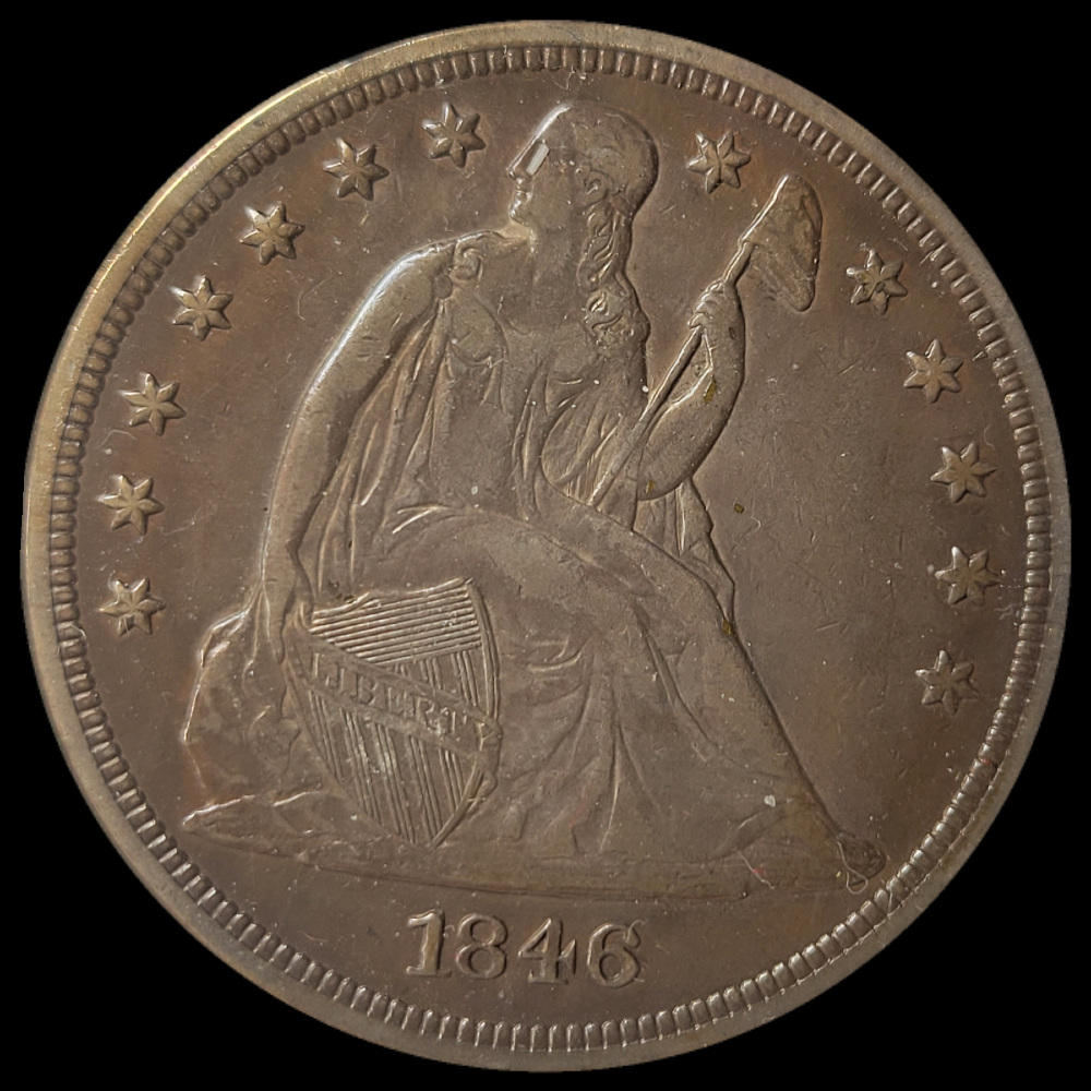 1846-$1-Liberty-Seated-Dollar-#7